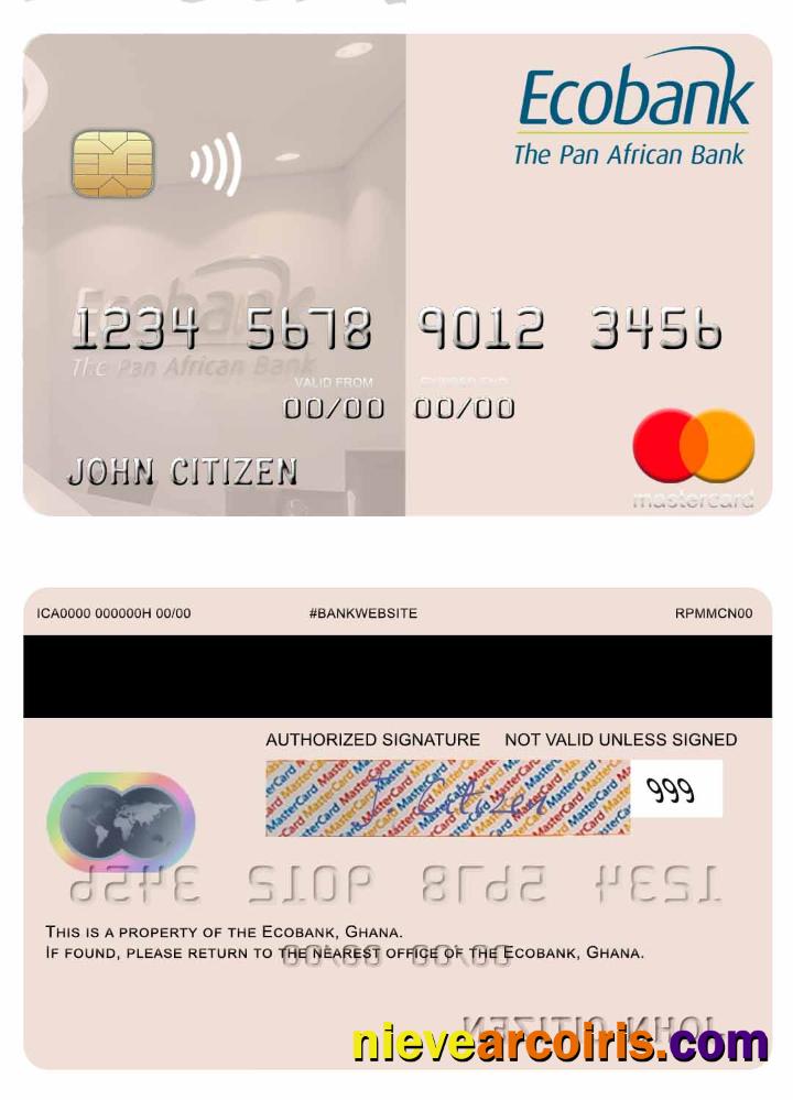 Ghana Ecobank Ghana mastercard